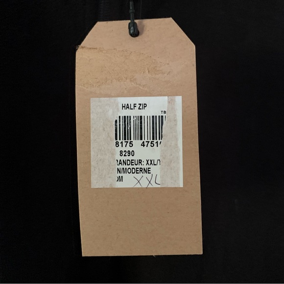 Men’s XXL WOOLRICH Modern Fit Black Lightweight Soft Fleece Half Zip Jacket NWT - Picture 5 of 14